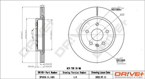 Фото Гальмівний диск DRIVE PARTS  DP1010111491