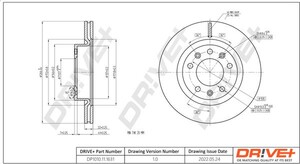 Фото Гальмівний диск DRIVE PARTS  DP1010111631