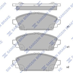 Фото Колодки дискового тормоза HI-Q/Sangsin SP1572