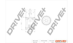 Фото Оливний фільтр DRIVE PARTS  DP1110.11.0110