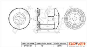 Фото Оливний фільтр DRIVE PARTS  DP1110110016