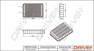 Фото Повітряний фільтр DRIVE PARTS  DP1110.10.0157