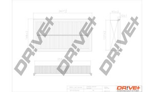 Фото Повітряний фільтр DRIVE PARTS  DP1110.10.0152