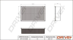 Фото Повітряний фільтр DRIVE PARTS  DP1110100208