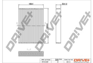 Фото Фільтр, повітря у салоні DRIVE PARTS  DP1110120087