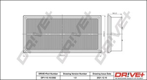 Фото Повітряний фільтр DRIVE PARTS  DP1110100382