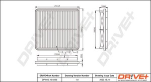 Фото Повітряний фільтр DRIVE PARTS  DP1110.10.0233