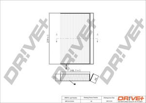 Фото Фільтр, повітря у салоні DRIVE PARTS  DP1110.12.0165