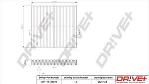 Фото Фільтр, повітря у салоні DRIVE PARTS  DP1110.12.0219