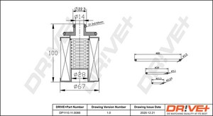 Фото Оливний фільтр DRIVE PARTS  DP1110.11.0088