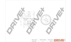 Фото Оливний фільтр DRIVE PARTS  DP1110.11.0072