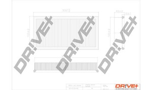 Фото Повітряний фільтр DRIVE PARTS  DP1110.10.0109