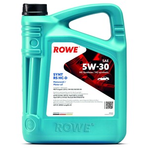 Фото Олива моторна HIGHTEC SYNT RS HC-D SAE 5W-30 (5 L) ROWE  20060005099