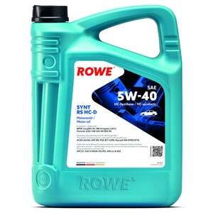 Фото Олива моторна HIGHTEC SYNT RS HC-D SAE 5W-40 (5 L) ROWE  20163005099