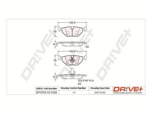 Фото Автозапчастина DRIVE PARTS  DP1010101038