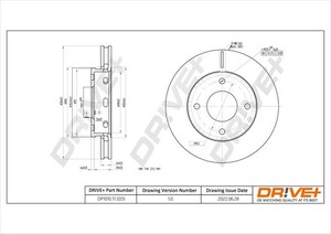 Фото Гальмівний диск DRIVE PARTS  DP1010111205