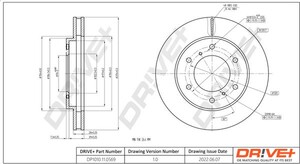 Фото Гальмівний диск DRIVE PARTS  DP1010110569