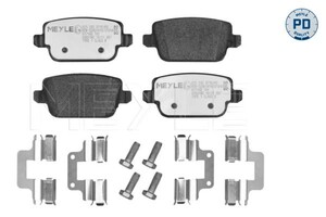Фото Комплект гальмівних накладок, дискове гальмо Meyle 025 245 3716/PD