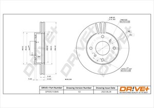 Фото Гальмівний диск DRIVE PARTS  DP1010110645