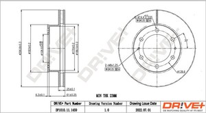 Фото Гальмівний диск DRIVE PARTS  DP1010111459