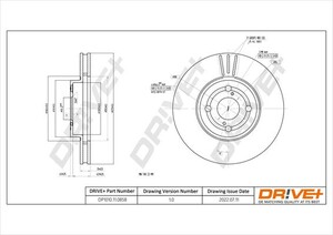 Фото Гальмівний диск DRIVE PARTS  DP1010110858