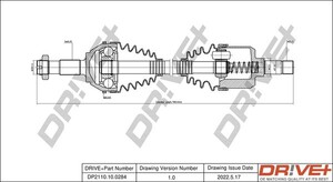 Фото Приводний вал DRIVE PARTS  DP2110100284