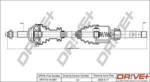 Фото Приводний вал DRIVE PARTS  DP2110100281