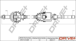 Фото Приводний вал DRIVE PARTS  DP2110100287