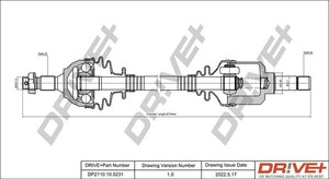 Фото Приводний вал DRIVE PARTS  DP2110100231