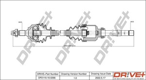 Фото Приводний вал DRIVE PARTS  DP2110100266