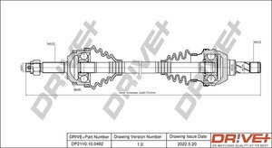 Фото Приводний вал DRIVE PARTS  DP2110100482