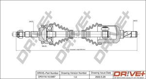 Фото Приводний вал DRIVE PARTS  DP2110100487