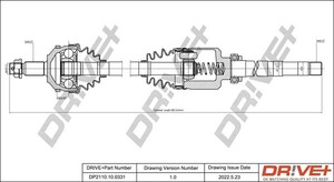 Фото Приводний вал DRIVE PARTS  DP2110100331