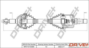 Фото Приводний вал DRIVE PARTS  DP2110100293