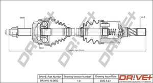 Фото Приводний вал DRIVE PARTS  DP2110100650