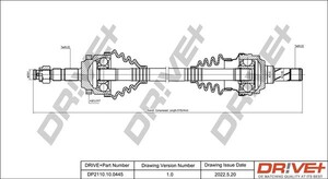 Фото Приводний вал DRIVE PARTS  DP2110100445