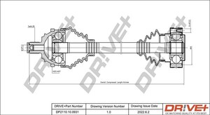 Фото Приводний вал DRIVE PARTS  DP2110100931