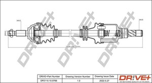 Фото Приводний вал DRIVE PARTS  DP2110100766