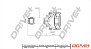 Фото Комплект шарнірів, приводний вал DRIVE PARTS  DP2110101629