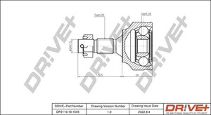 Фото Комплект шарнірів, приводний вал DRIVE PARTS  DP2110101545