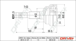 Фото Автозапчастина DRIVE PARTS  DP2110101377