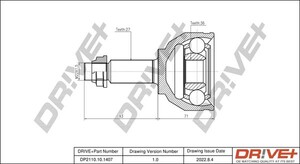 Фото Комплект шарнірів, приводний вал DRIVE PARTS  DP2110101407