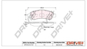 Фото Автозапчастина DRIVE PARTS  DP1010101131