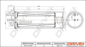 Фото Фільтр палива DRIVE PARTS  DP1110130281