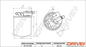 Фото Фільтр палива DRIVE PARTS  DP1110130198