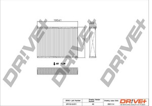 Фото Фільтр, повітря у салоні DRIVE PARTS  DP1110120111