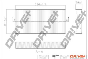 Фото Фільтр, повітря у салоні DRIVE PARTS  DP1110120090