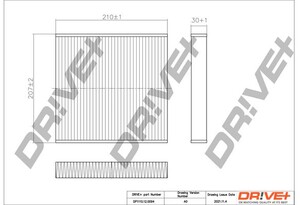 Фото Фільтр, повітря у салоні DRIVE PARTS  DP1110.12.0094