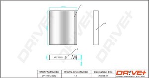 Фото Фільтр, повітря у салоні DRIVE PARTS  DP1110120392