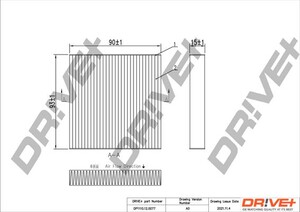 Фото Фільтр, повітря у салоні DRIVE PARTS  DP1110.12.0077